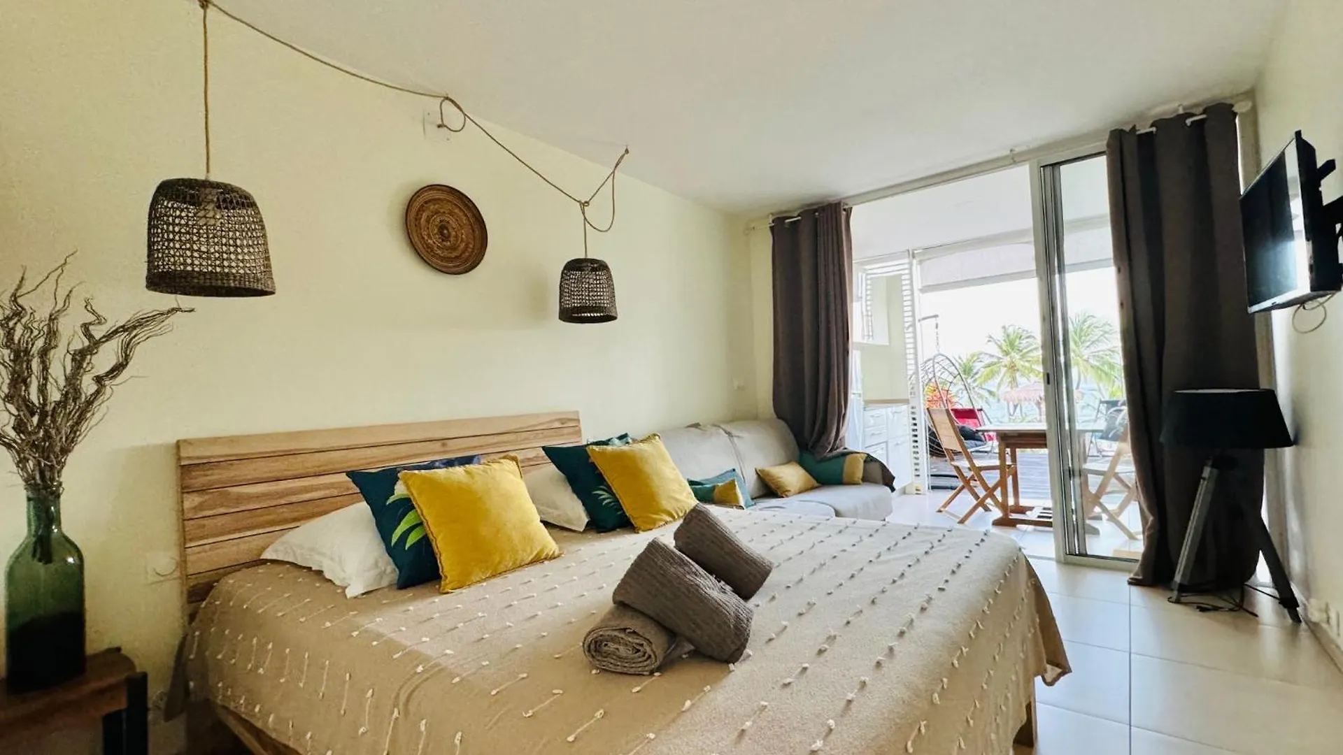 Apartment Studio Cocooning Diamond - Piscine Et Terrasse Vue Mer Le Diamant
